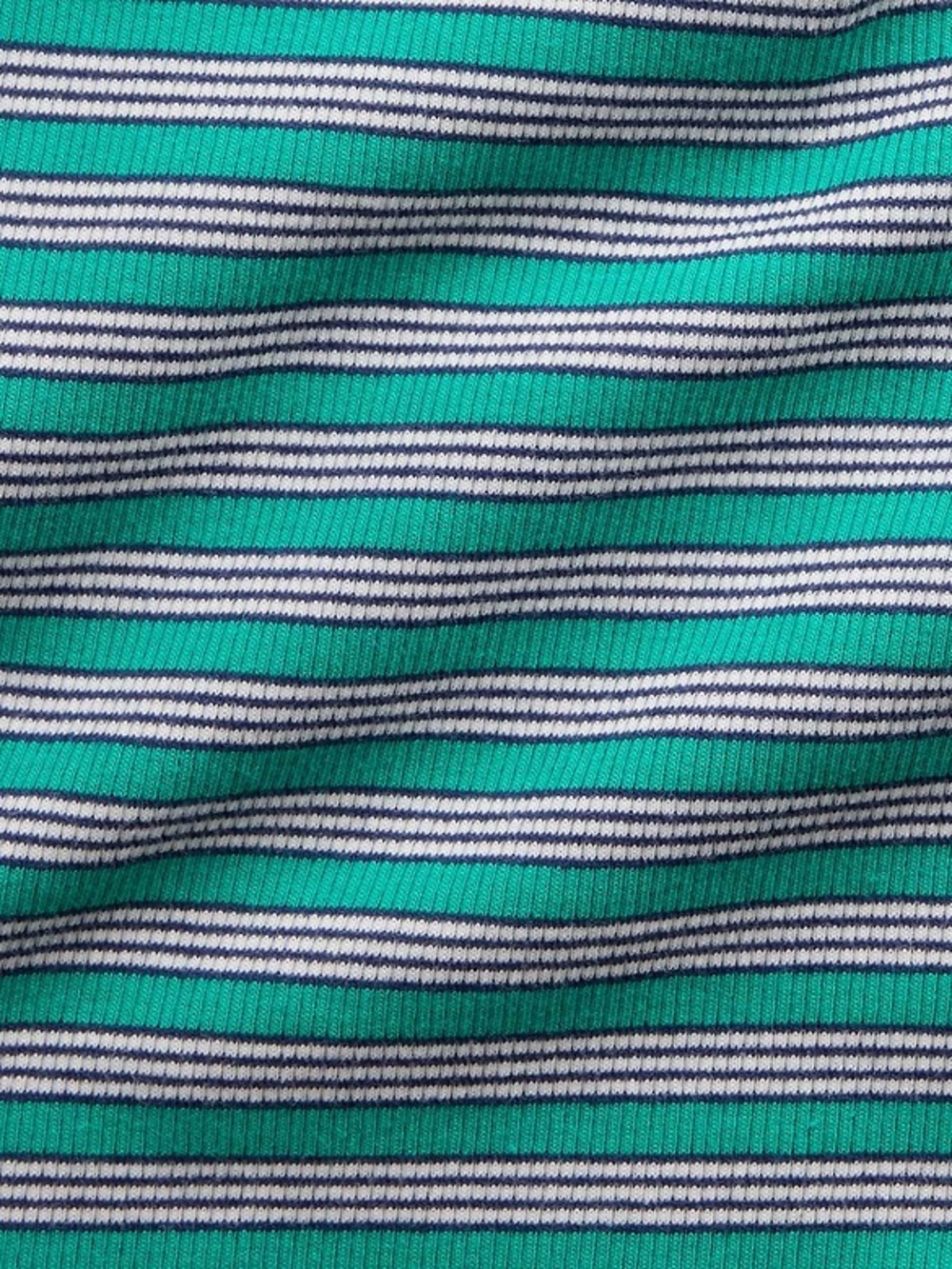 NWT Gap Rib Scoop Tank Top Green Stripe Size Medium Tall - Picture 4 of 10